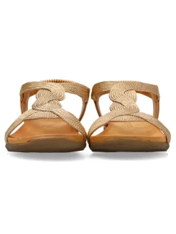 New AMARPIES Sandalia confort cuerda trenzada mujer