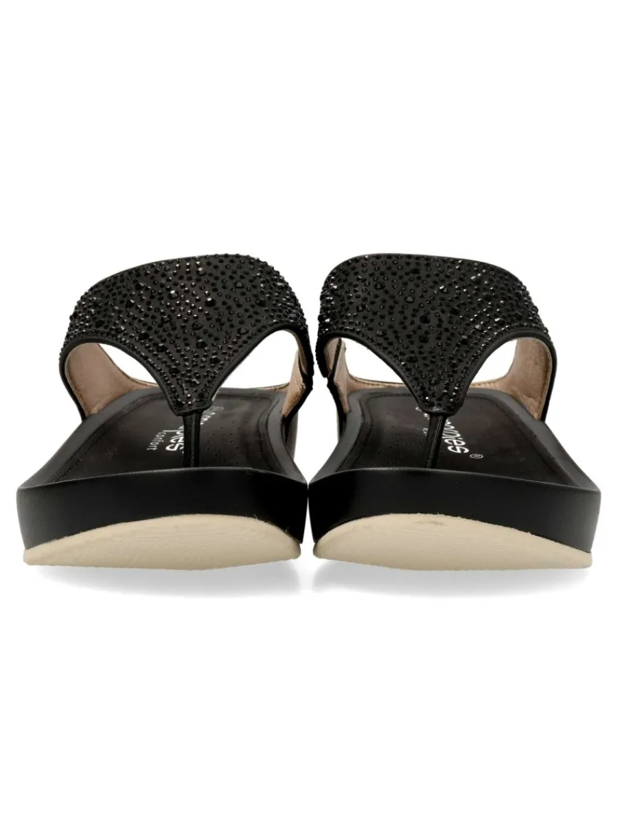 Outlet AMARPIES Sandalia confort pedrería brillo mujer