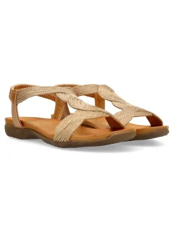New AMARPIES Sandalia confort cuerda trenzada mujer