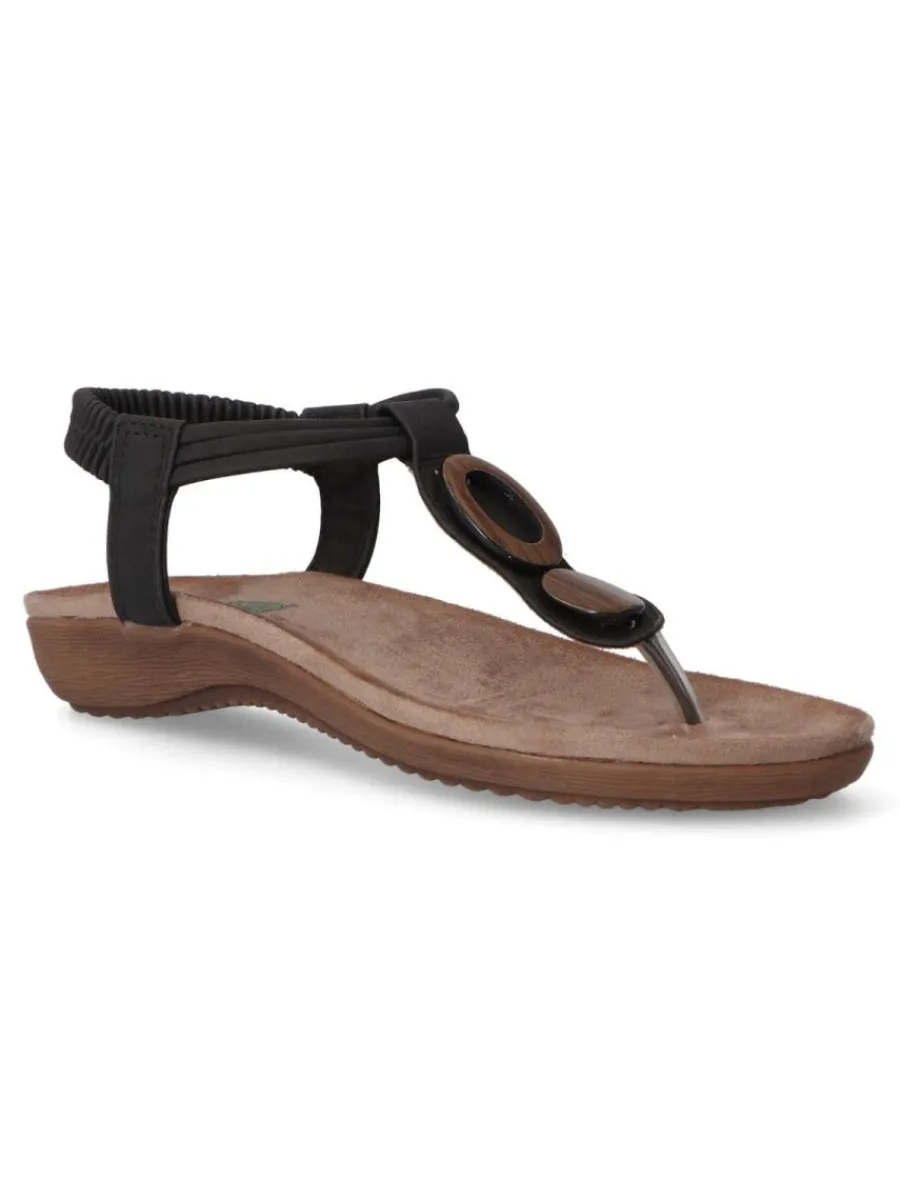 Outlet AMARPIES Sandalia esclava cómoda mujer AMA 17063 NEGRO