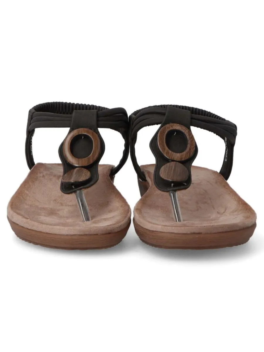 Outlet AMARPIES Sandalia esclava cómoda mujer AMA 17063 NEGRO