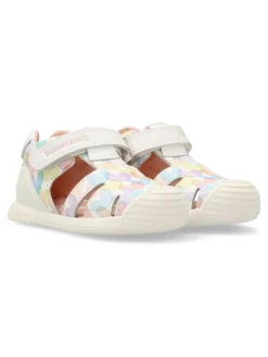 Clearance BIOMECANICS Sandalia cerrada napa estampada niña