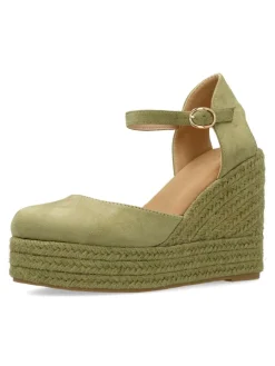 Fashion BUONAROTTI Alpargata valenciana hebilla mujer