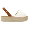 Outlet BUONAROTTI Sandalia alpargata mallorquina blanca