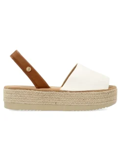 Outlet BUONAROTTI Sandalia alpargata mallorquina blanca