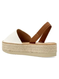 Outlet BUONAROTTI Sandalia alpargata mallorquina blanca