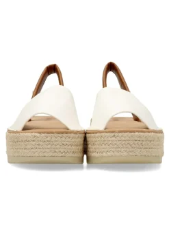 Outlet BUONAROTTI Sandalia alpargata mallorquina blanca