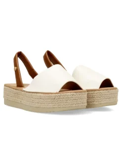 Outlet BUONAROTTI Sandalia alpargata mallorquina blanca