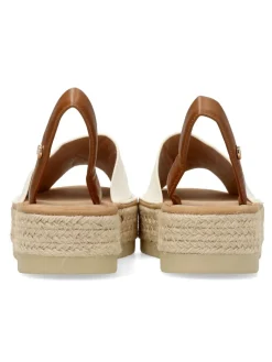Outlet BUONAROTTI Sandalia alpargata mallorquina blanca