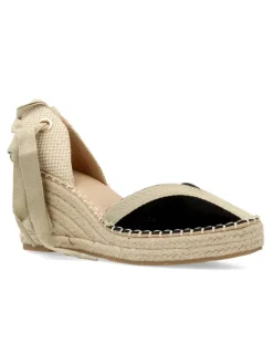 Fashion BUONAROTTI Sandalia valenciana cuña esparto