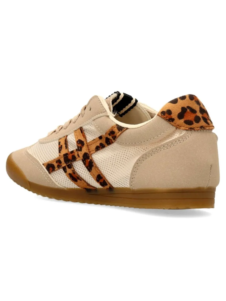Fashion BUONAROTTI Zapatilla casual estampada leopardo