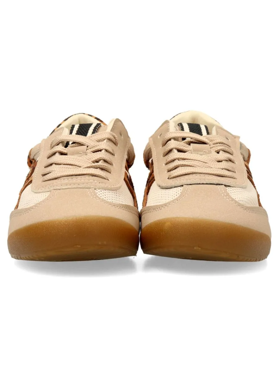 Fashion BUONAROTTI Zapatilla casual estampada leopardo