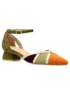 Fashion BUONAROTTI Zapato salón multicolor tacón bajo