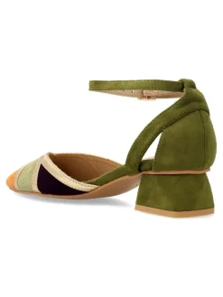 Fashion BUONAROTTI Zapato salón multicolor tacón bajo