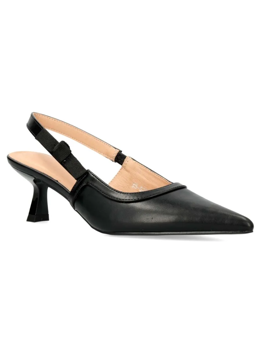 New BUONAROTTI Zapato salón negro cómodo mujer