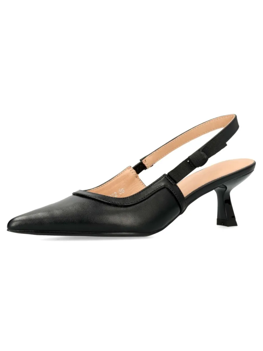 New BUONAROTTI Zapato salón negro cómodo mujer