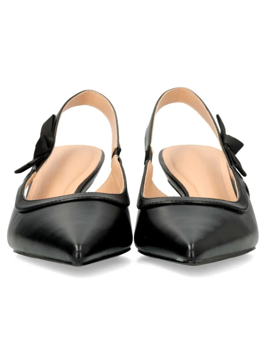 New BUONAROTTI Zapato salón negro cómodo mujer