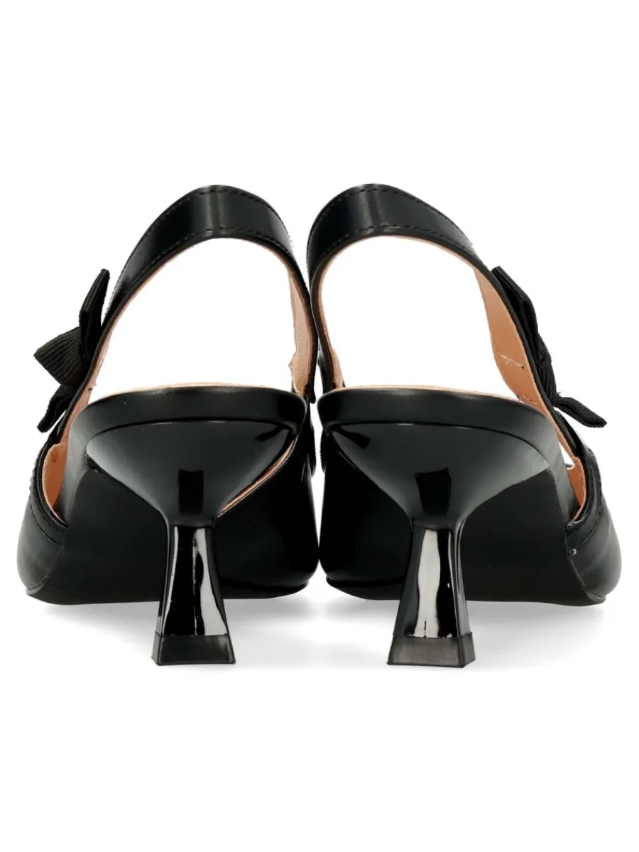 New BUONAROTTI Zapato salón negro cómodo mujer