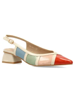 Fashion BUONAROTTI Zapato salón tacón bajo charol