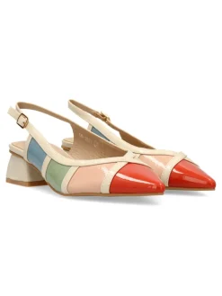 Fashion BUONAROTTI Zapato salón tacón bajo charol