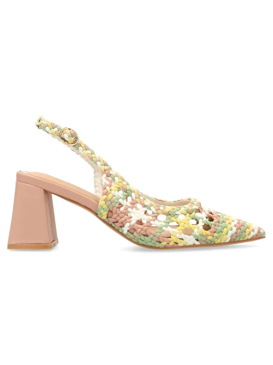 Fashion BUONAROTTI Zapato salón trenzado mujer