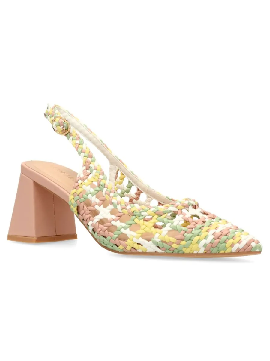 Fashion BUONAROTTI Zapato salón trenzado mujer
