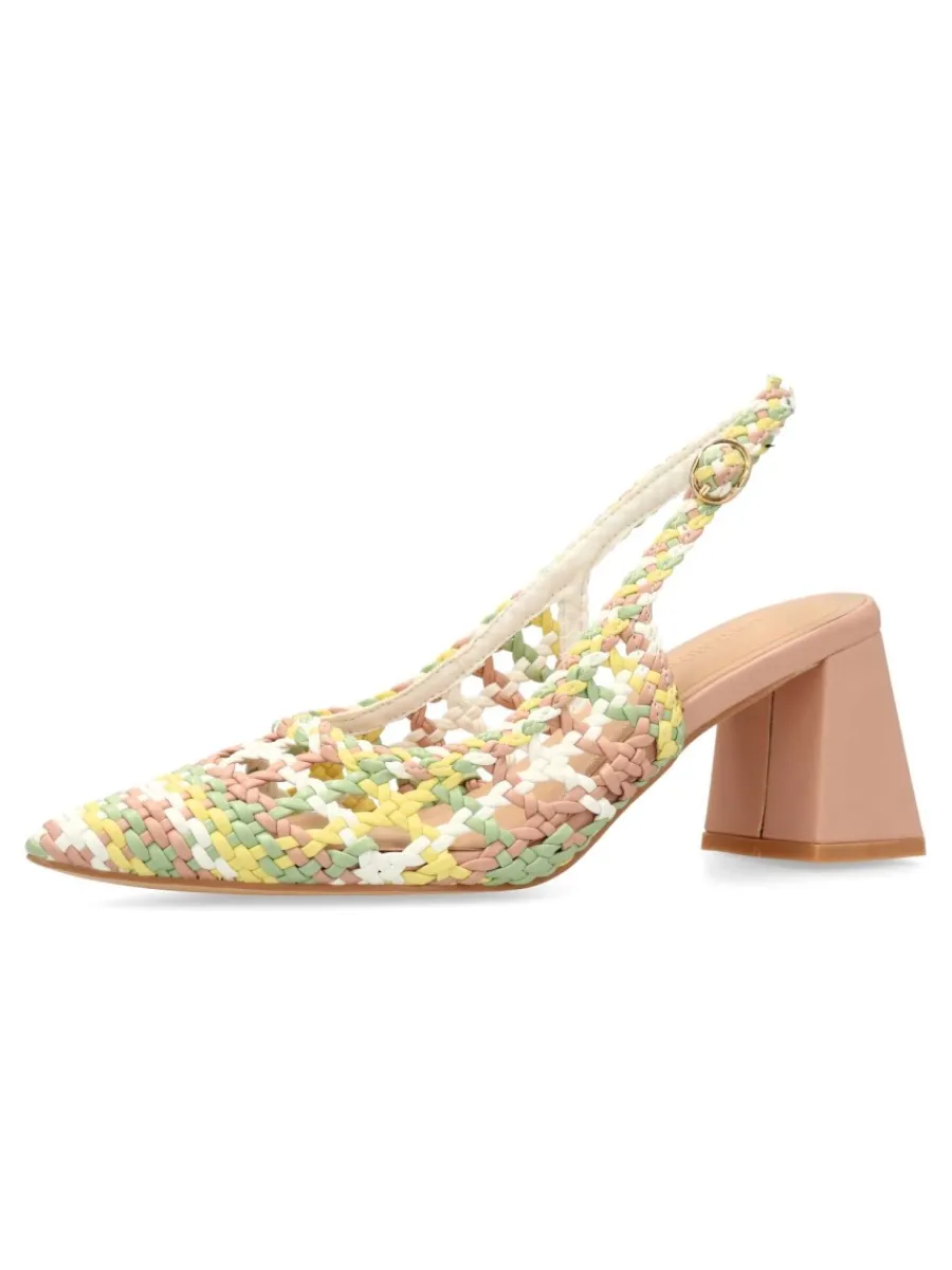 Fashion BUONAROTTI Zapato salón trenzado mujer