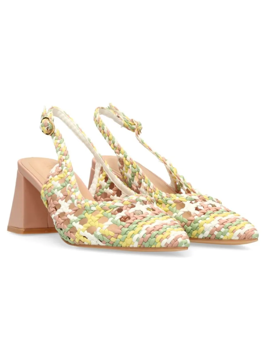 Fashion BUONAROTTI Zapato salón trenzado mujer