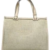 New CACHAREL Bolso shopper rafia oro mujer
