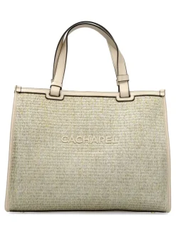 New CACHAREL Bolso shopper rafia oro mujer