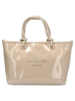 Clearance CACHAREL Bolso shopper vinilo beige mujer