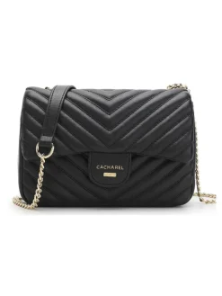 Sale CACHAREL Mini bolso acolchado color negro