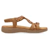 Fashion CALZAPIES Sandalia confort tiras pedrería