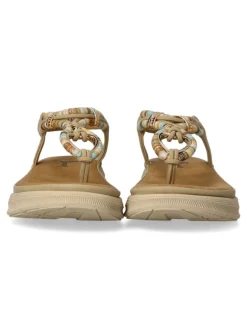 Fashion CALZAPIES Sandalia esclava étnica confort