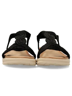 New CALZAPIES Sandalia plana confort cuerdas