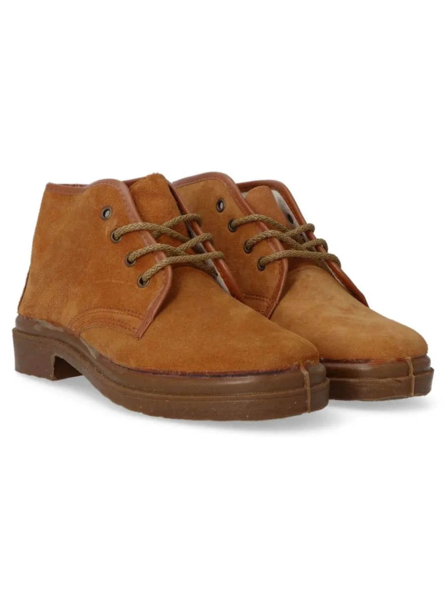 Fashion CANOS Bota de trabajo piel serraje CAN 061 TOSTADO
