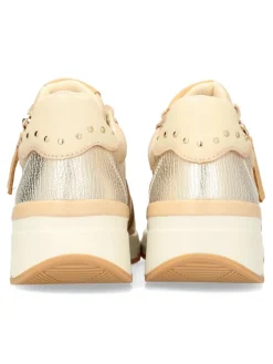 New CARMELA Sneakers casual piel troquelada