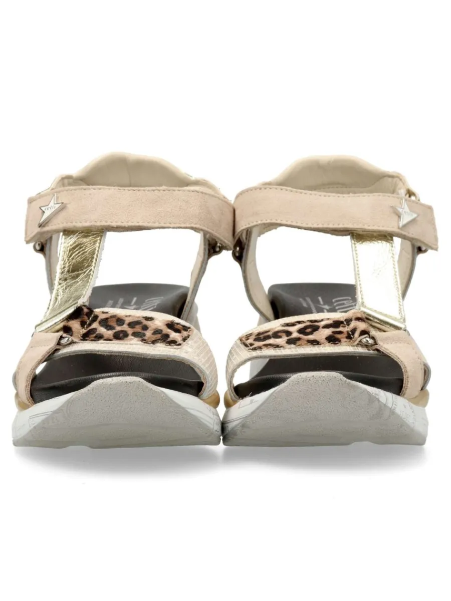 Clearance CETTI Sandalia casual cuña confort mujer