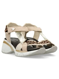 Clearance CETTI Sandalia casual cuña confort mujer