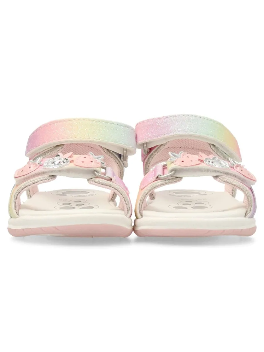 New CHICCO Sandalia confort multicolor brillo niña