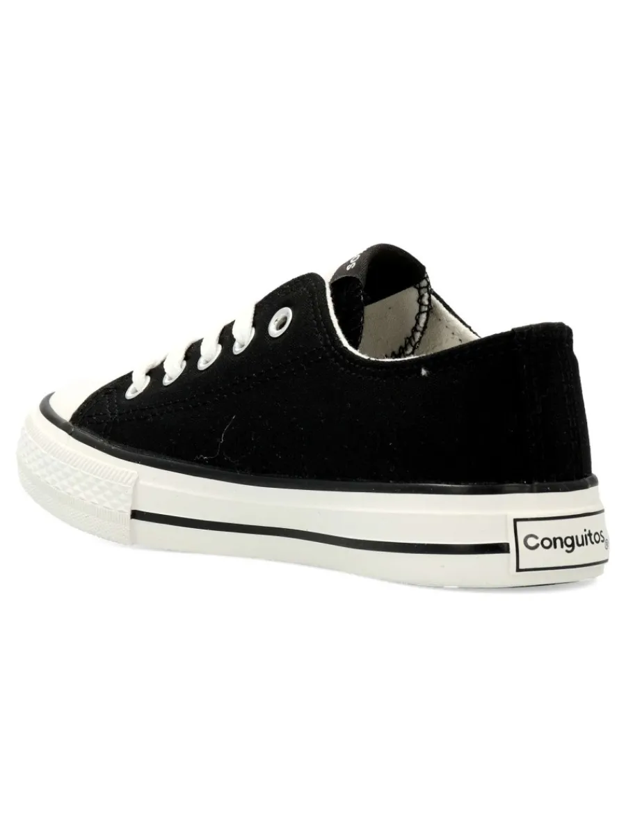 Outlet CONGUITOS Zapatilla de lona casual negra