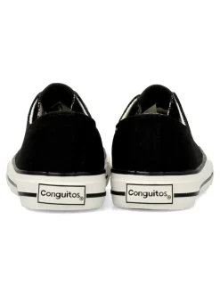 Outlet CONGUITOS Zapatilla de lona casual negra