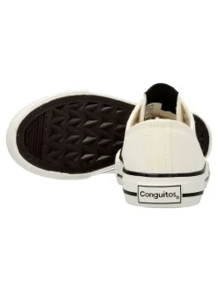 Fashion CONGUITOS Zapatilla lona clásica casual blanca