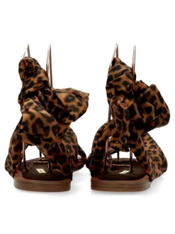 Discount CORINA Sandalia plana print leopardo mujer