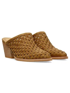 Hot CORINA Zueco mule tacón ancho mujer