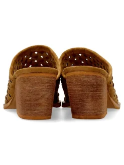 Hot CORINA Zueco mule tacón ancho mujer
