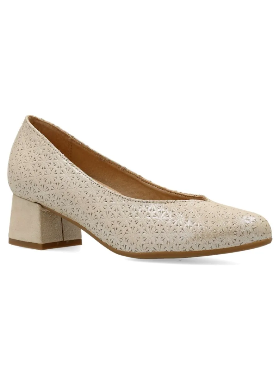 Best D`CHICAS Zapato salón piel grabada metalizada