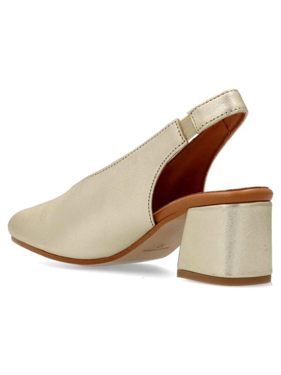 Sale D`CHICAS Zapato salón piel confort tacón ancho