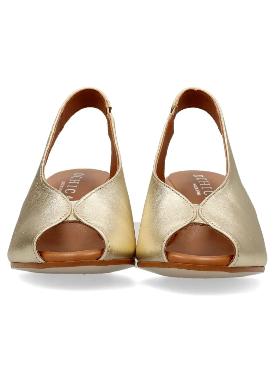 Sale D`CHICAS Zapato salón piel confort tacón ancho