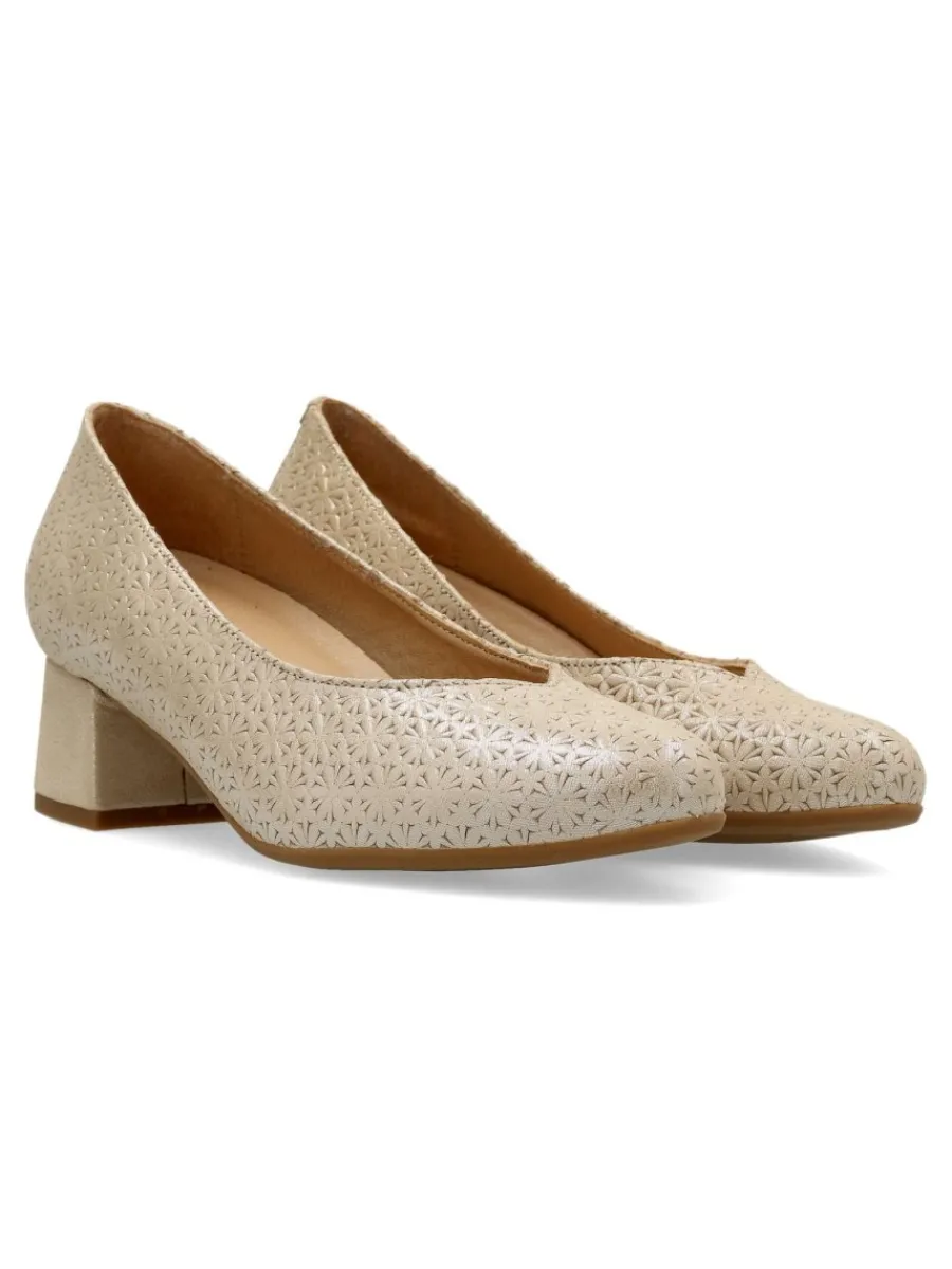 Best D`CHICAS Zapato salón piel grabada metalizada